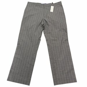 NWT Banana Republic Classic Fit Dress Pants Gray Windowpane Plaid Men's 38/32